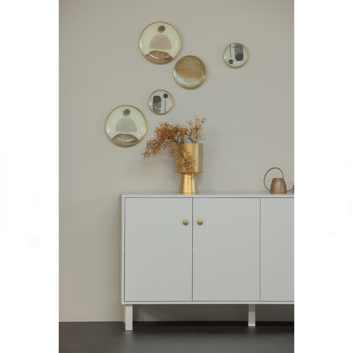 WOOOD Madu Dressoir - Grenen - Wolkengrijs - 78x160x46