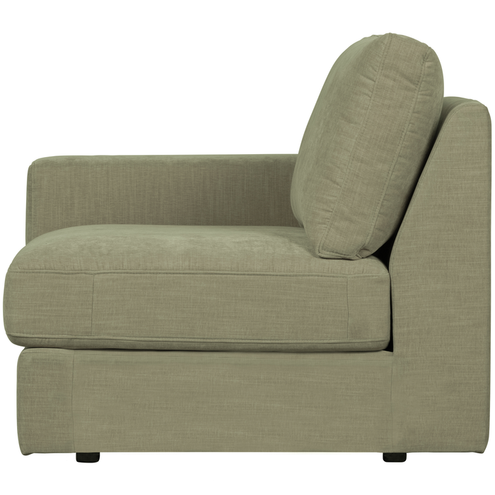 vtwonen Family 1-Zits Bank Element Arm Links - Polyester - Groen