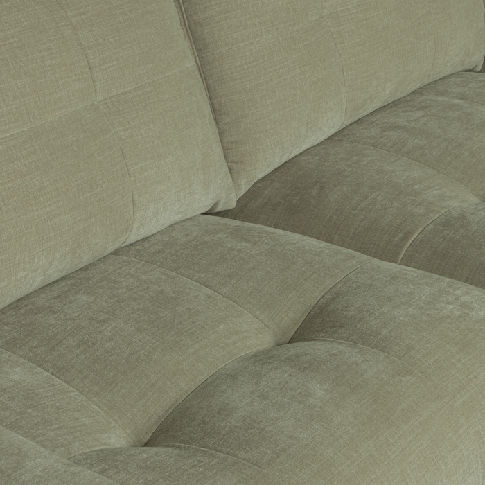 vtwonen Bar Chaise Longue Rechts - Stof - Groen - 87x280x170