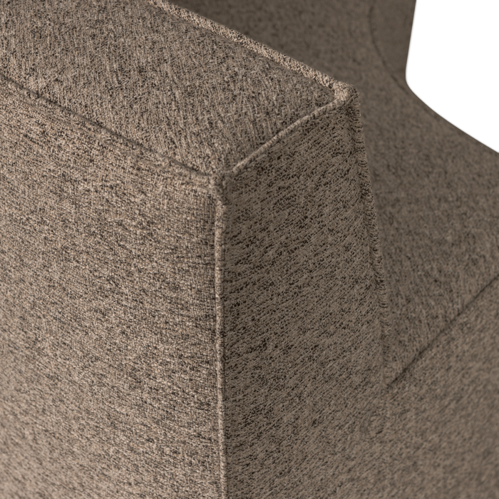 WOOOD Europa 4-Zits Eetbank - Polyester - Bruin - 133x133x87