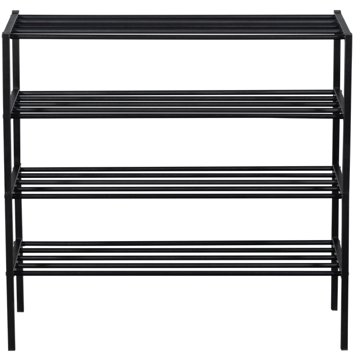 WOOOD Ferro Schoenenrek - Metaal - Zwart - 160x85x35