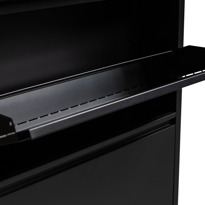 WOOOD Sabine 3-Vaks Schoenenkast - Metaal - Zwart - 103x66x16