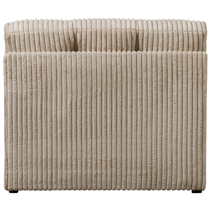 WOOOD Second Date 1-zits Element - Grove Ribstof - Travertin