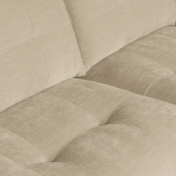 vtwonen Bar Chaise Longue Rechts - Stof - Zand - 87x280x170