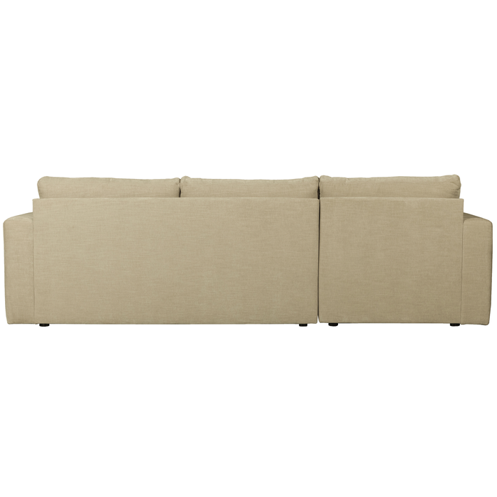vtwonen Bar Chaise Longue Links - Stof - Zand - 87x280x170
