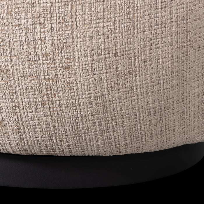 WOOOD Woolly Draaifauteuil - Zand Chenille