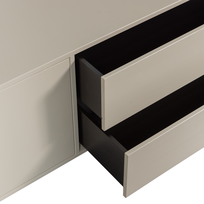 vtwonen Settle Down TV-meubel - Grenenhout - Dust - 45x200x44