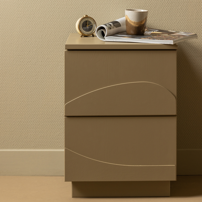 Woood Teo Nachtkastje Grenen Mud