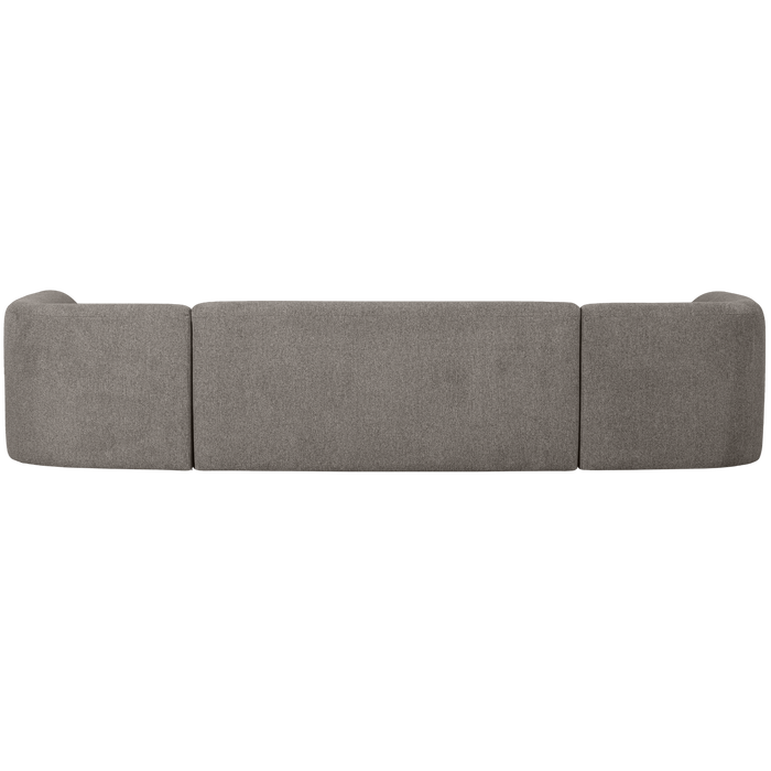 WOOOD Sloping U-Bank - Chenille - Grijs Melange