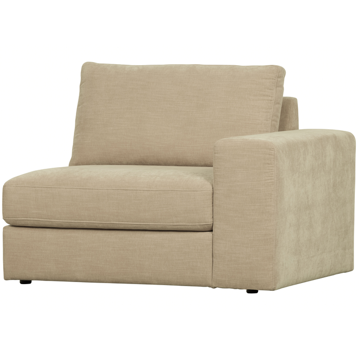 vtwonen Family 1-Zits Bank Element Met Arm Rechts - Polyester - Zand