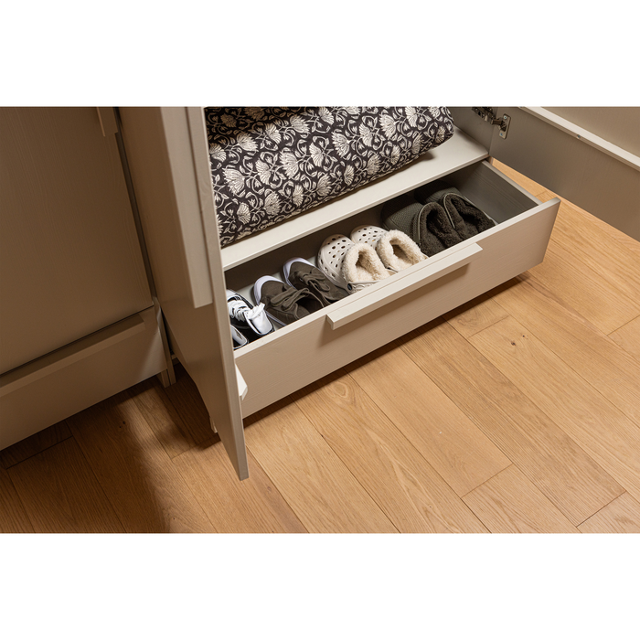 WOOOD Pure 2-deurs Hang|Legkast Splitdeur - Grenen - Dust - 215x95x60