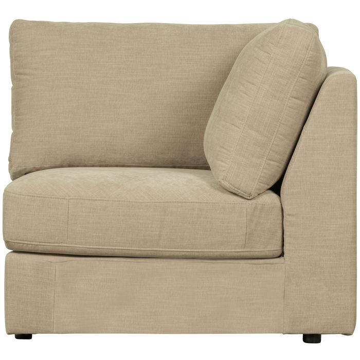 vtwonen Family Hoek Bank Element - Polyester - Zand - 85x96x96