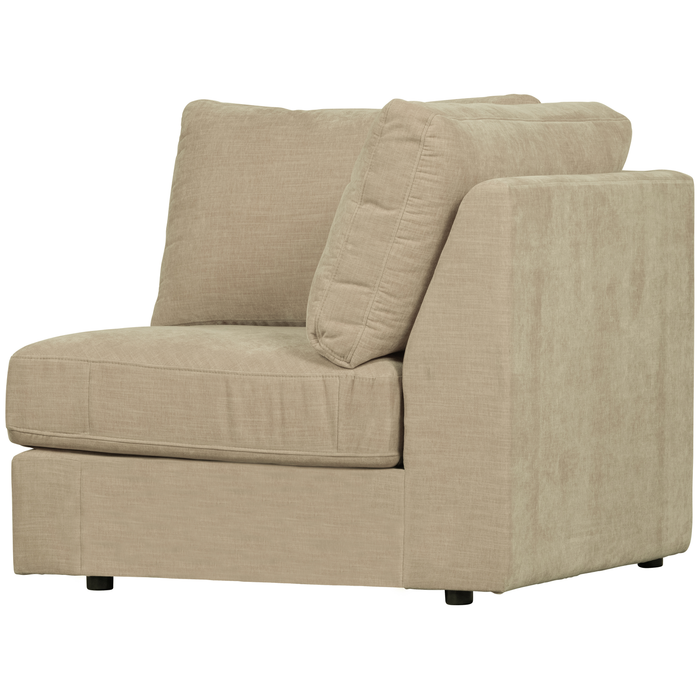 vtwonen Family Hoek Bank Element - Polyester - Zand - 85x96x96