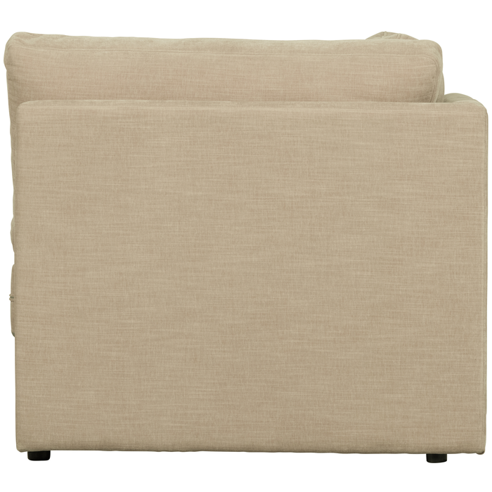 vtwonen Family Hoek Bank Element - Polyester - Zand - 85x96x96