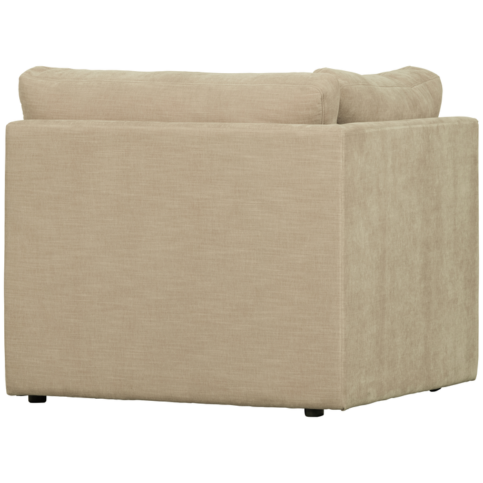 vtwonen Family Hoek Bank Element - Polyester - Zand - 85x96x96