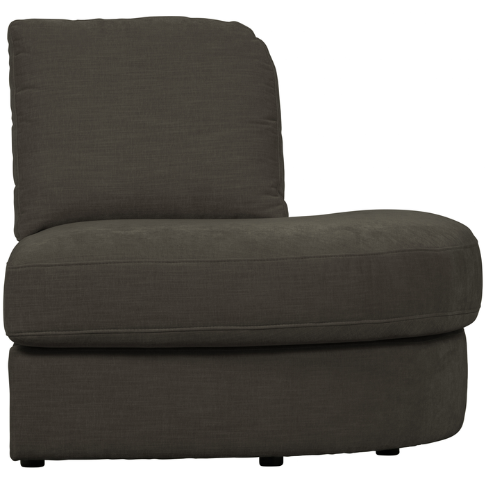 vtwonen Family 1-Zits Bank Element Ronde Hoek Rechts -Polyester -Zwart