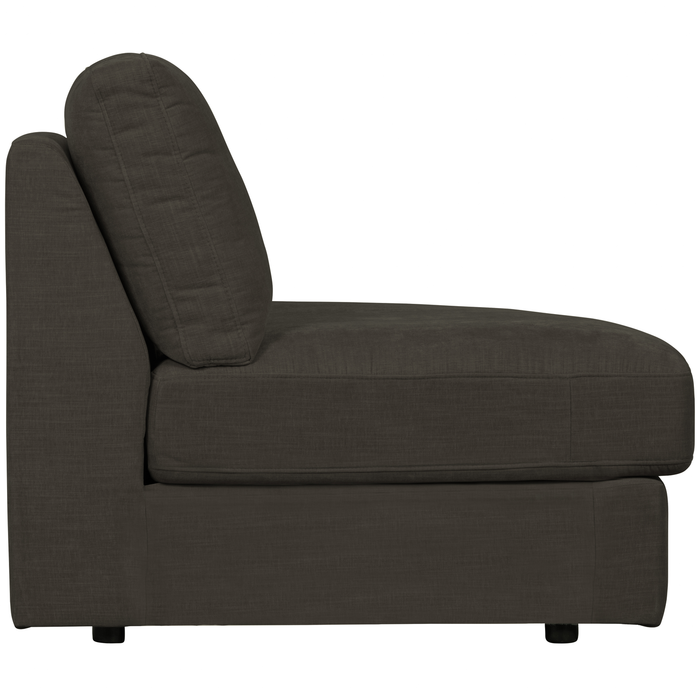 vtwonen Family 1-Zits Bank Element Ronde Hoek Rechts -Polyester -Zwart