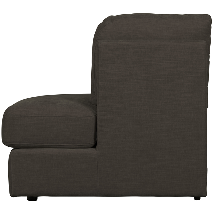 vtwonen Family 1-Zits Bank Element Ronde Hoek Rechts -Polyester -Zwart