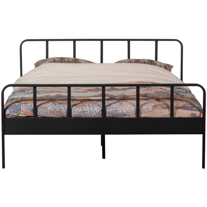 Woood Mees Tweepersoonsbed - Zwart - 160x200 cm