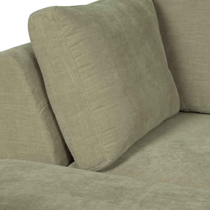 vtwonen Family Hoek Bank Element - Polyester - Groen