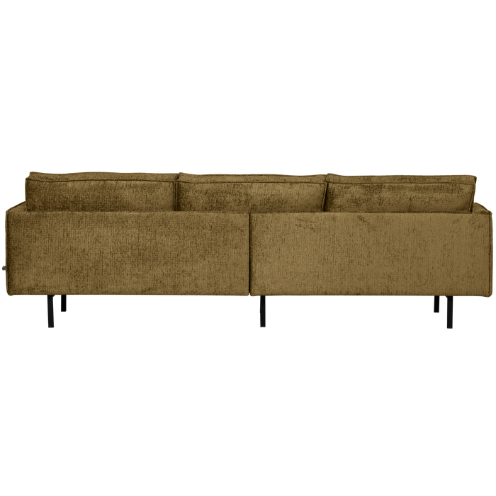 WOOOD Rodeo 3-Zits Bank - Structure Velvet - Brass - 85x277x86