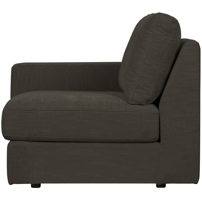 vtwonen Family 1-Zits Bank Element Arm Links - Polyester - Antraciet