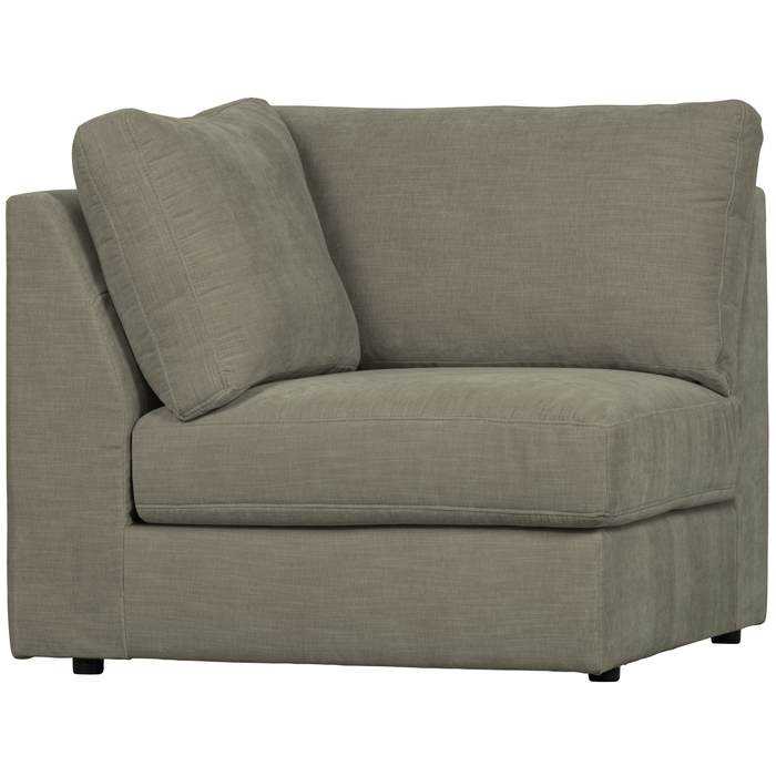 vtwonen Family Hoek Bank Element - Polyester - Grijs