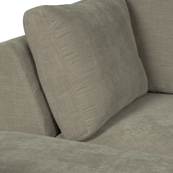 vtwonen Family Hoek Bank Element - Polyester - Grijs