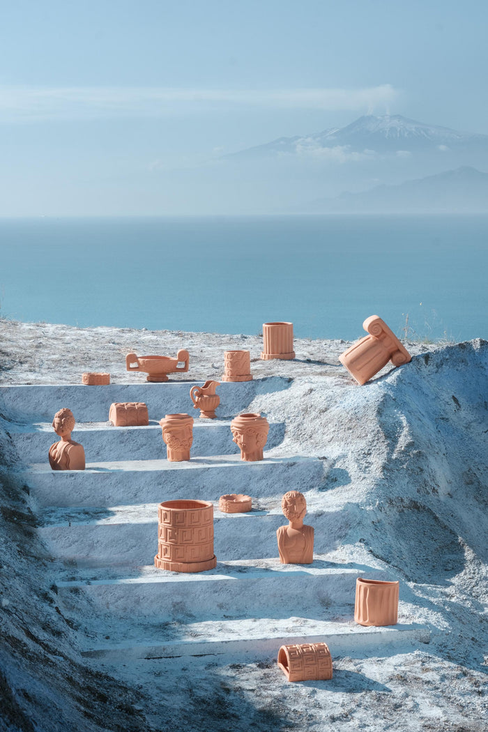 Magna Graecia Dorico bloempot terracotta