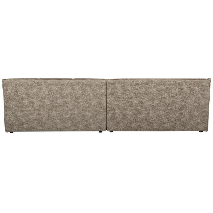 WOOOD Timor 4-Zits Bank - Polyester - Naturel Melange - 81x297x92