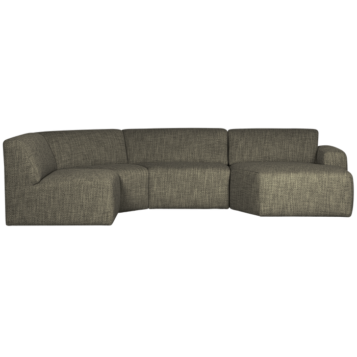 WOOOD Avelon U-Bank - Polyester - Melange - 78x315x205