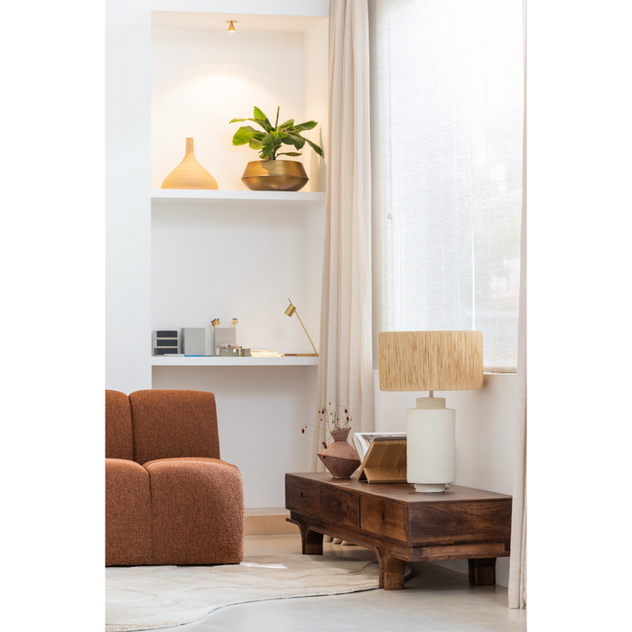 WOOOD Staes Tv-Meubel - Mangohout - Walnoot - 37x180x45