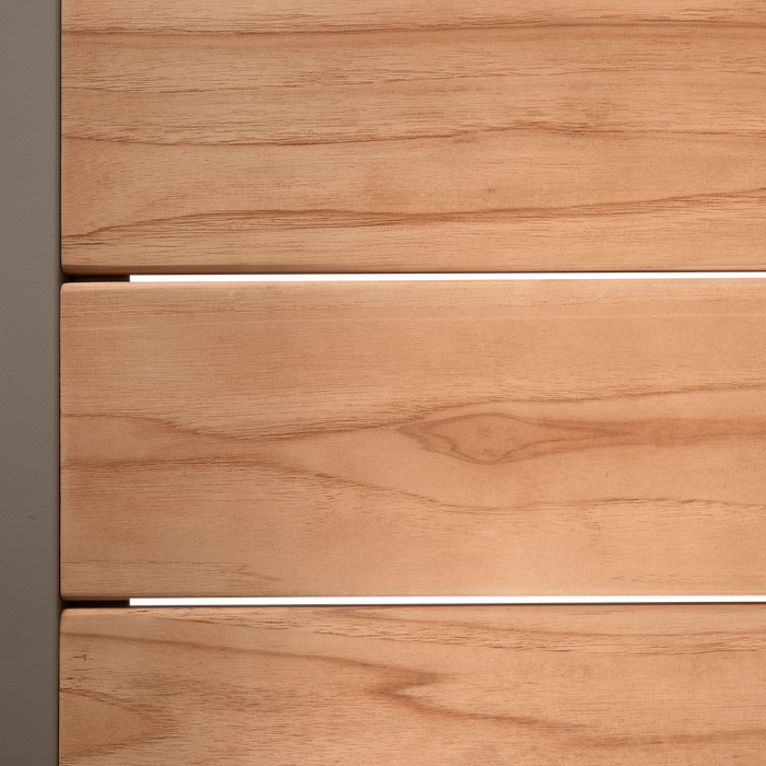 WOOOD Sulphur Tuintafel - Hout|Aluminium - Zand - 75x220x100