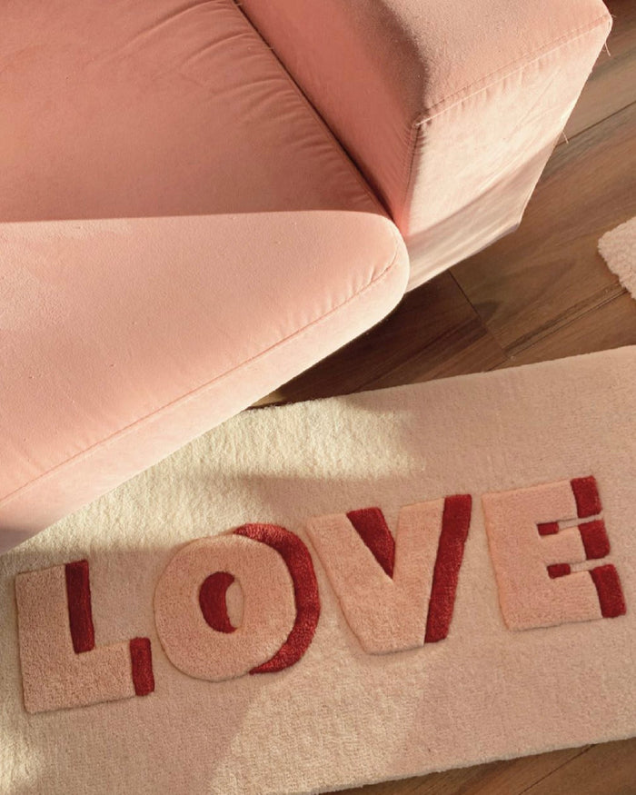 MAISON DEUX Vloerkleed LOVE 100 x 50 cm
