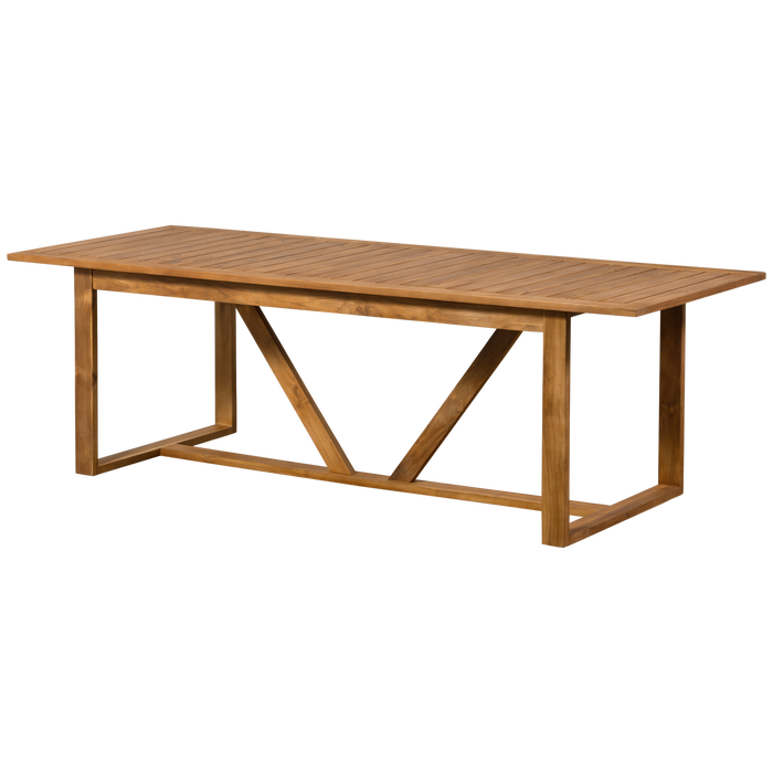 WOOOD Beaver Tuintafel - Teak - Naturel - 75x240x90