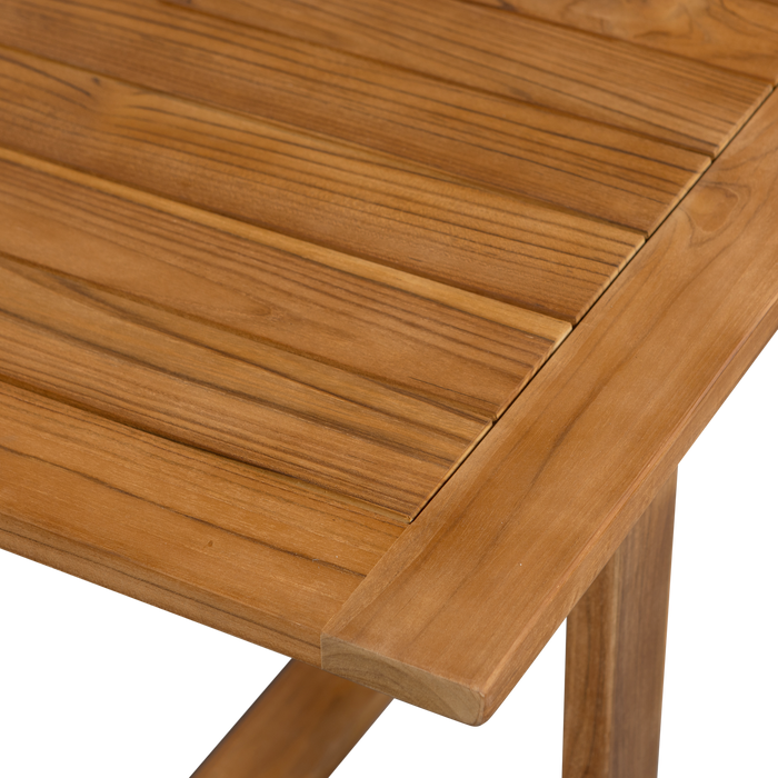 WOOOD Beaver Tuintafel - Teak - Naturel - 75x240x90