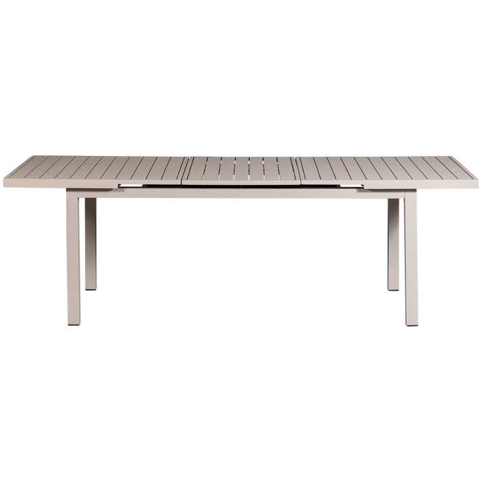 WOOOD Mobile Uitschuifbare Tuintafel - Aluminium - Zand - 79x240x100