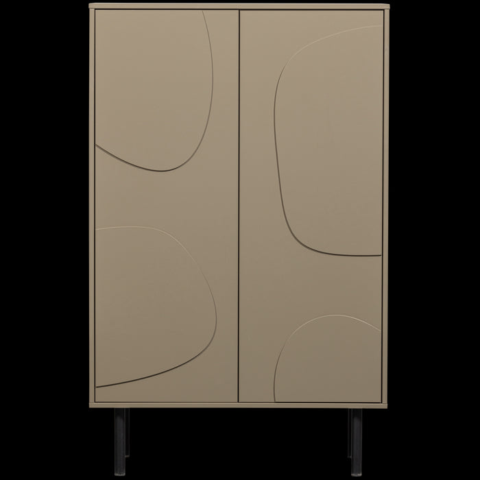 WOOOD Cadiz Opbergkast - Grenen - Mud - 135x85x40