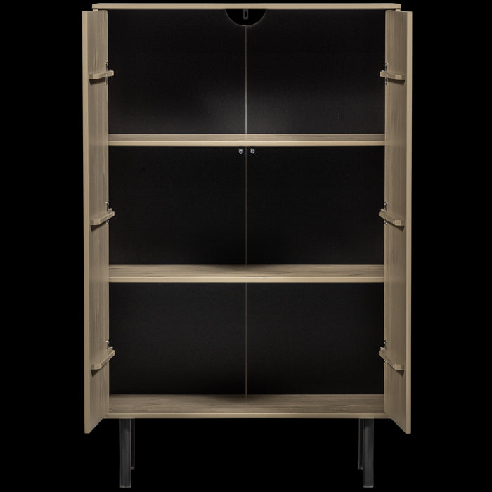 WOOOD Cadiz Opbergkast - Grenen - Mud - 135x85x40