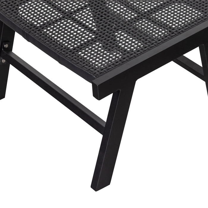 WOOOD Tuinfauteuil Puk - Aluminium - Zwart - 72x57x78