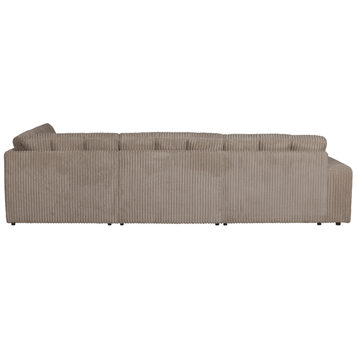WOOOD Second Date Hoekbank Rechts - Grove Ribstof - Mud