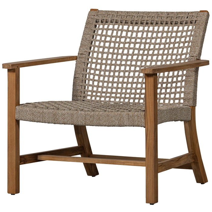 WOOOD Copper Tuin Fauteuils - Teak - Naturel - 79x76x85 - Set van 2