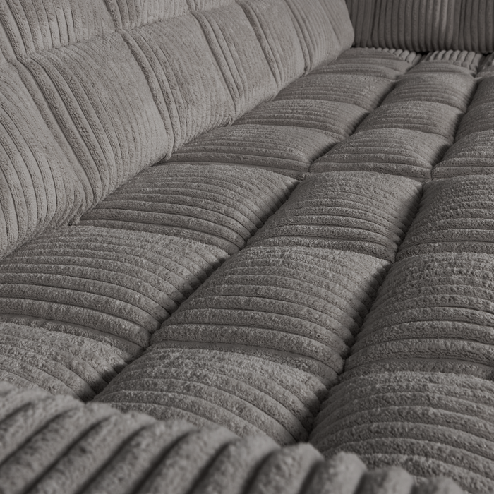 WOOOD Second Date Hoekbank Rechts - Grove Ribstof - Terrazzo