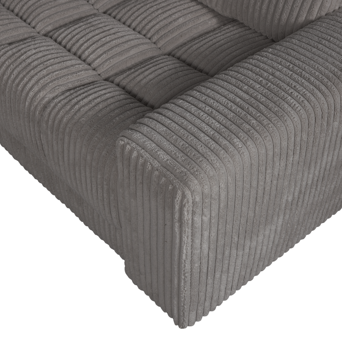 WOOOD Second Date Hoekbank Rechts - Grove Ribstof - Terrazzo