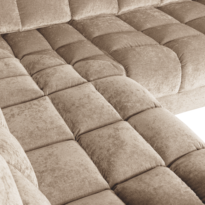 WOOOD Second Date Hoekbank Links - Vintage - Nougat