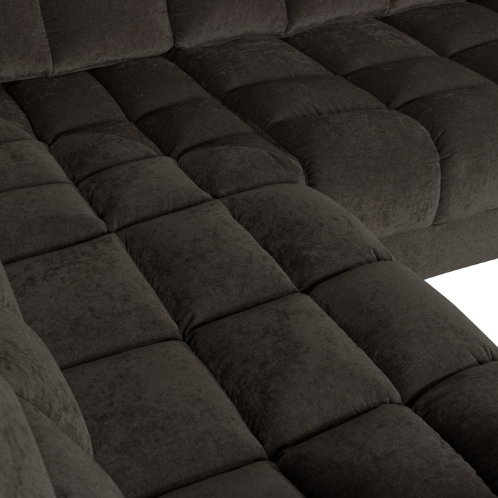 WOOOD Second Date Hoekbank Links - Vintage - Antraciet