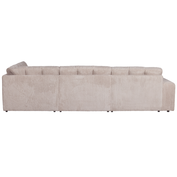 WOOOD Second Date Hoekbank Rechts - Grove Ribstof - Naturel