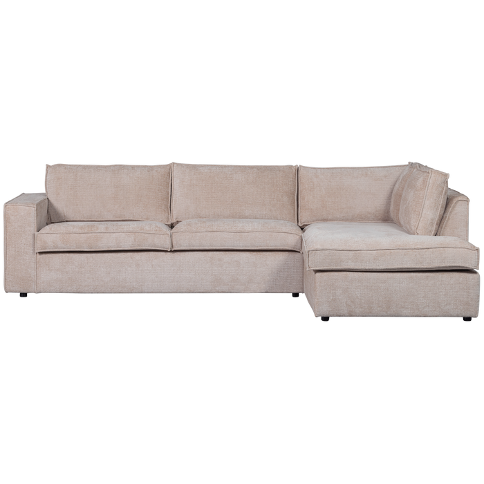 WOOOD Hoekbank Rechts Hajo - Chenille - Sand - 84x283x197