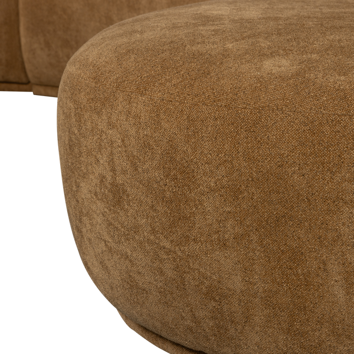 WOOOD Batavier Bank - Polyester - Mosterd - 75x336x180