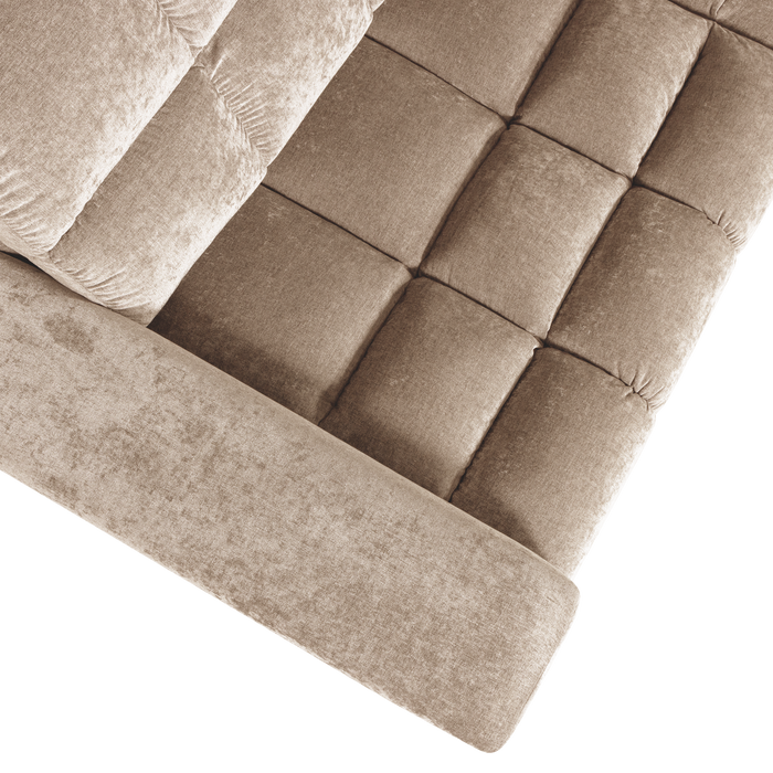 WOOOD Second Date Hoekbank Rechts - Vintage - Nougat